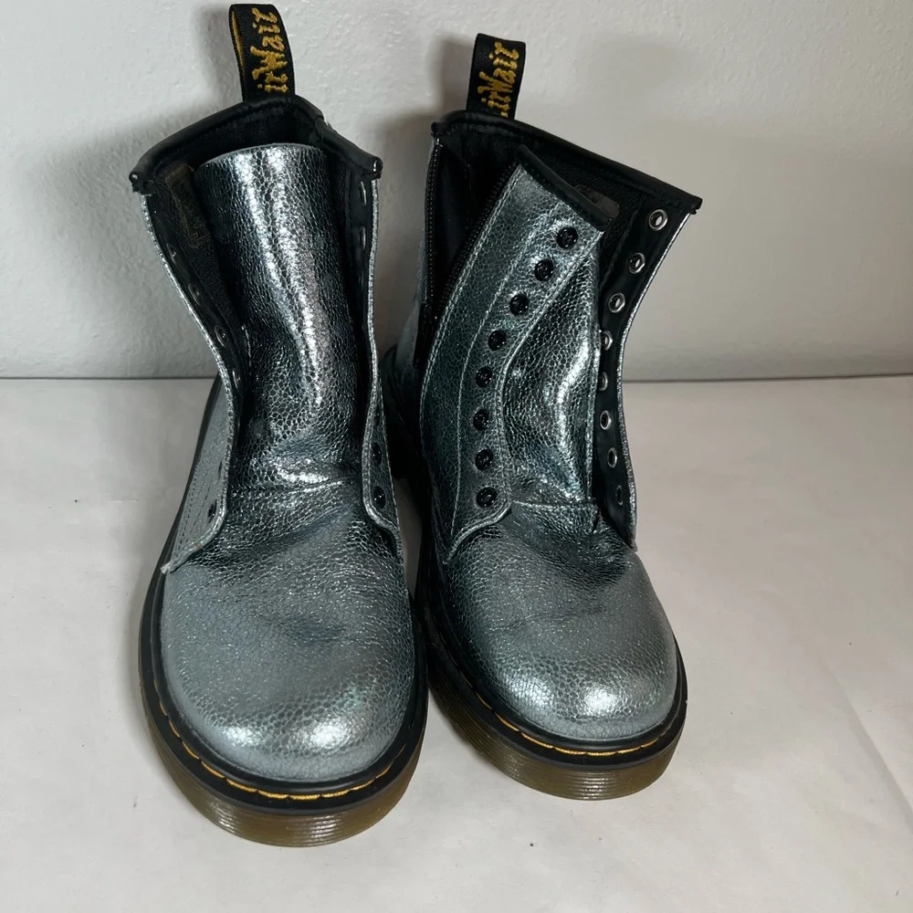 Dr. Martens‎ Kids Silver Boots